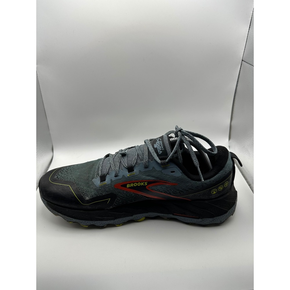 Brooks Cascadia 16 Trail Running Shoes Mens 11.5 Grey Black Good 1104261D004